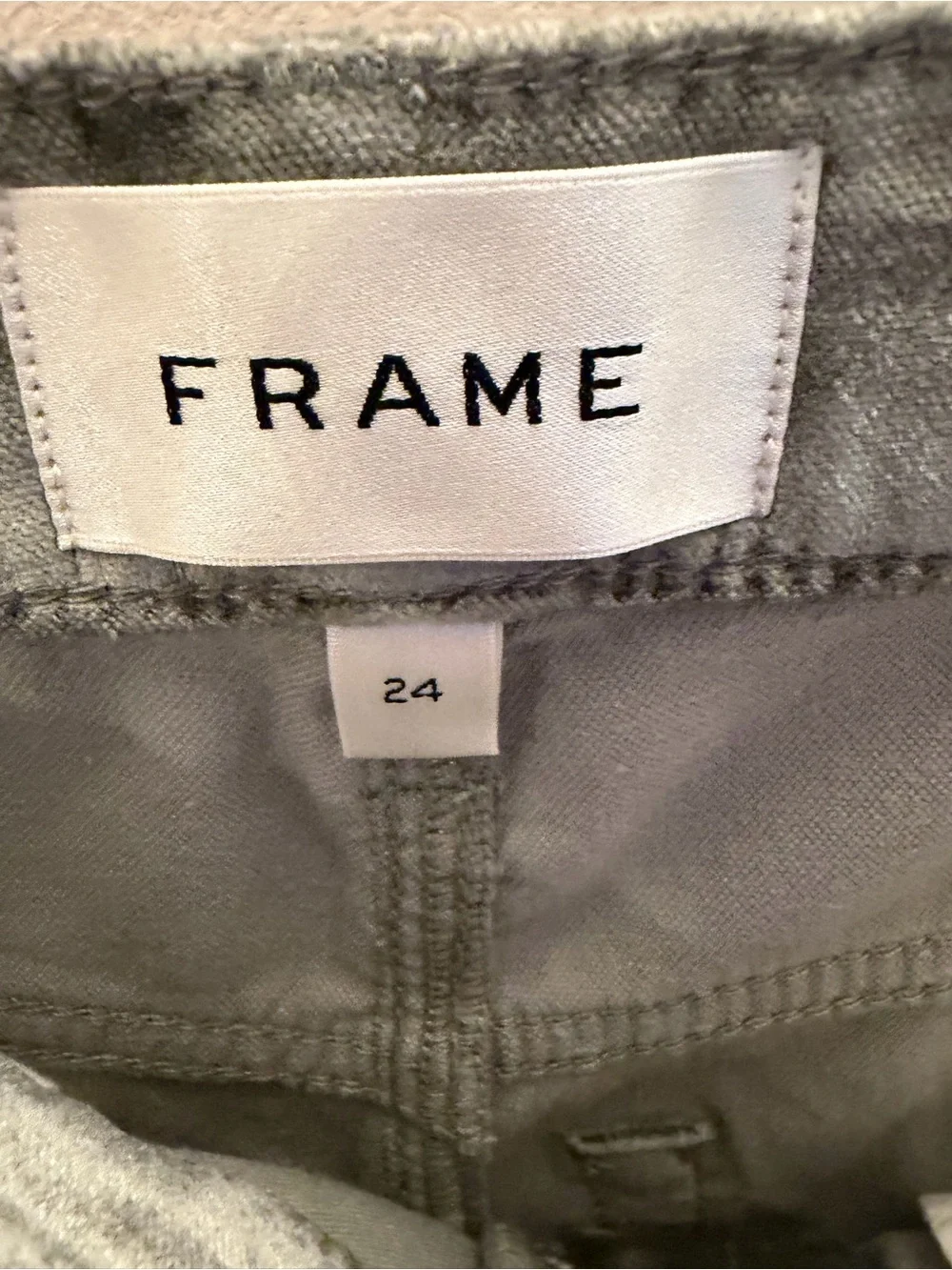 FRAME Le Sleek Straight‎ High Rise Jeans OSTR Grey LSLS411 New 24
